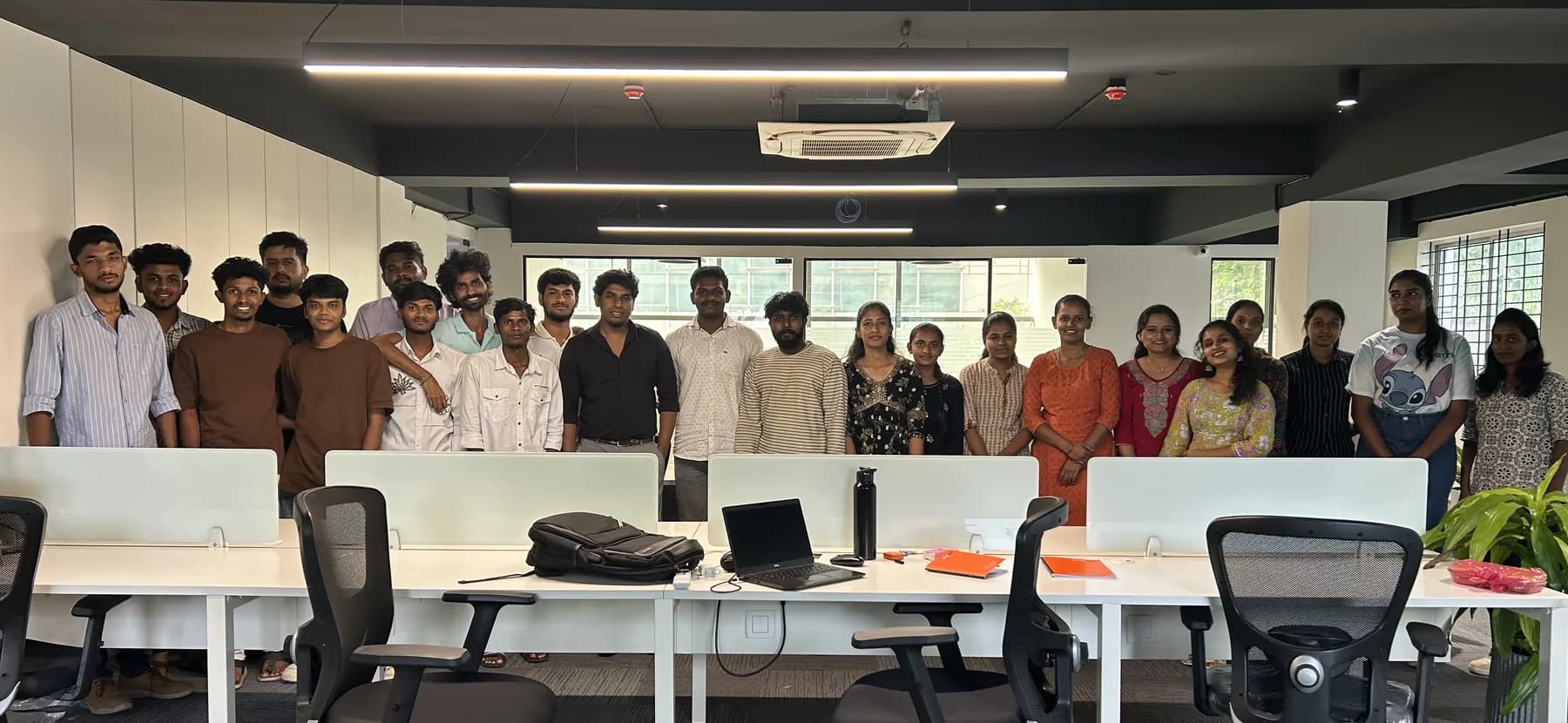 The Brightnodes team together in the Bengaluru office
